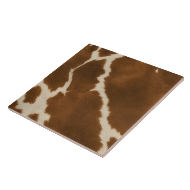 Modern Elegant Cow Faux Leather Collection Tile (Side)