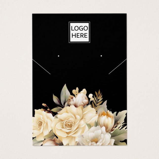 Modern Elegant custom jewellery earring display ca (Front)