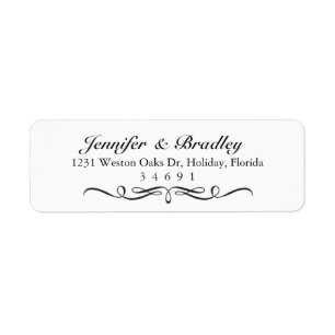 Modern Elegant Custom Return Address Labels