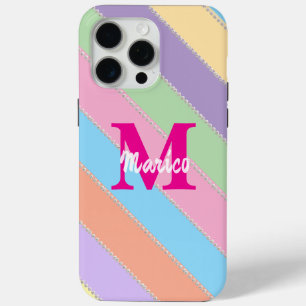 Modern elegant cute simple shiny  iPhone 15 pro max case
