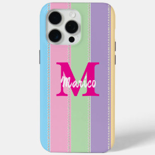 Modern elegant cute simple shiny iPhone 15 pro max case