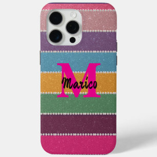 Modern elegant cute simple shiny  iPhone 15 pro max case