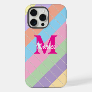 Modern elegant cute simple shiny iPhone 15 pro max case