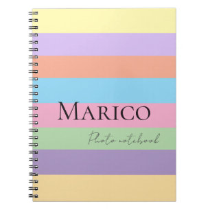 Modern elegant cute simple shiny notebook