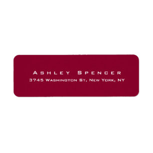 Modern Elegant Cute Unique Dark Red Coloured