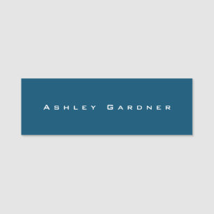 Modern Elegant Cute Unique Stylish Ocean Blue Name Tag