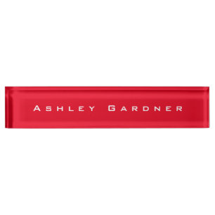 Modern Elegant Cute Unique Stylish Red Colour Nameplate