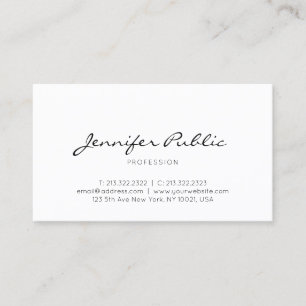 Modern Elegant Design Minimalist Professional Business Card
