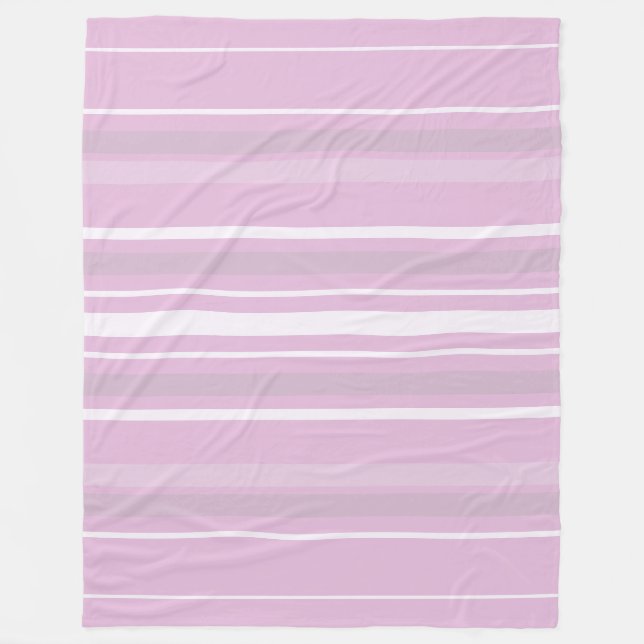 Modern Elegant Design Pink Rose Colour Harmony Fleece Blanket (Front)