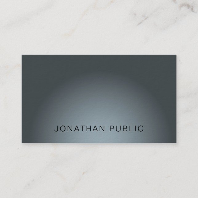 Modern Elegant Design Plain Professional Luxury Business Card (Front)