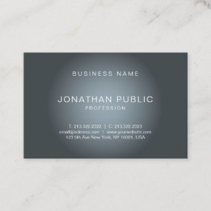 Modern Elegant Design Trendy Plain Professional Business Card