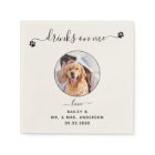 Modern Elegant Drinks On Me Photo Pet Wedding