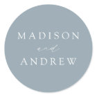 Modern Elegant Dusty Blue Wedding