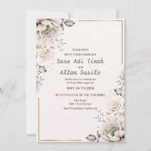 Modern Elegant   Editable  Wedding Invitation