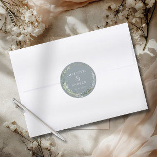 Modern, elegant eucalyptus wedding Sticker