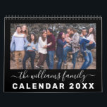 Modern & Elegant Family Quotes 12 Month Photo Calendar<br><div class="desc">This trendy and very elegant 12 month calendar allows you to personalise the front cover and each month with a photo of your choice. You can also easily change the wording on each page by using the template boxes provided.</div>