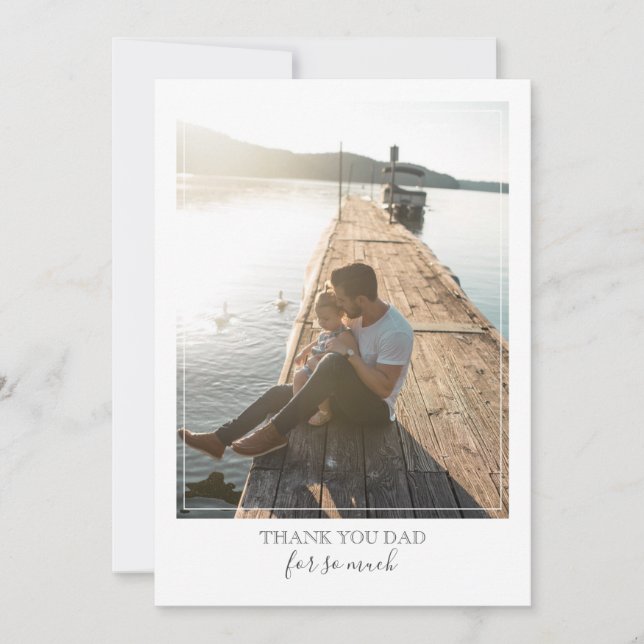 Modern Elegant Father's Day Card (Front)