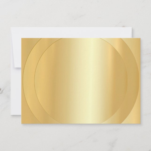Modern Elegant Faux Gold Blank Template Trendy (Front)