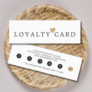 Modern Elegant Faux Gold Heart Beauty Loyalty