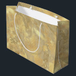 Modern Elegant Faux Gold Watercolor Marble Pattern Large Gift Bag<br><div class="desc">This simple and modern design is composed of sans serif and serif typography.</div>