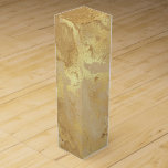 Modern Elegant Faux Gold Watercolor Marble Pattern Wine Box<br><div class="desc">This simple and modern design is composed of sans serif and serif typography.</div>