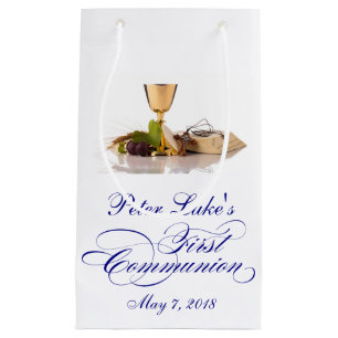 Modern Elegant First Holy Communion Favour Bag