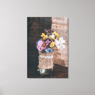 Modern Elegant Floral Canvas Print