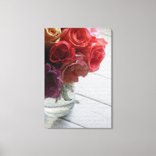 Modern Elegant Floral Canvas Print