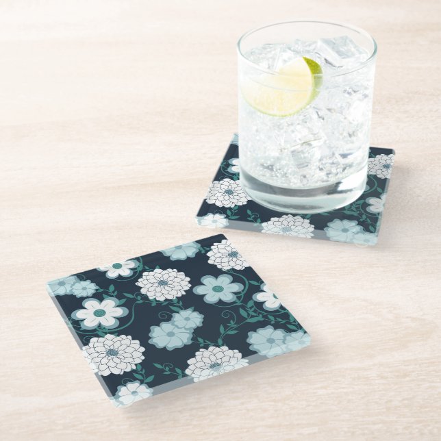 Modern Elegant Floral Coaster (Angled)