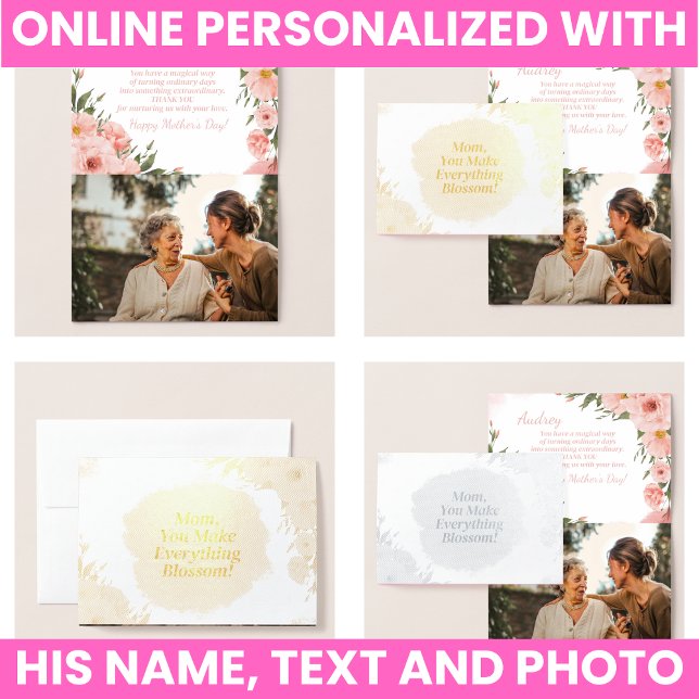 Modern Elegant Floral Foil Card (Modern Elegant Floral Foil Card)