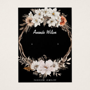 Modern elegant floral jewellery earring display ca