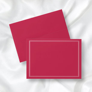 Modern Elegant Formal Magenta Red Envelope