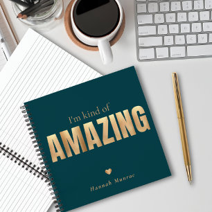 Modern Elegant Fun Typography Motivational Notebook