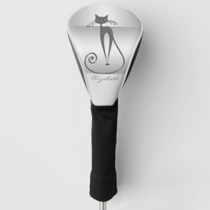 Modern Elegant Girly, Cat Golf Head Cover