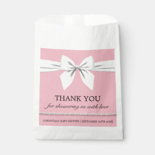 Modern Elegant Girly Pink Glam Tiffany Theme Favour Bags