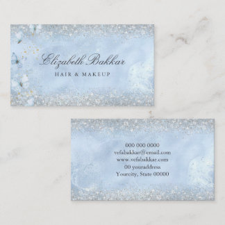 Modern Elegant Glitter Beauty Salon Business Card
