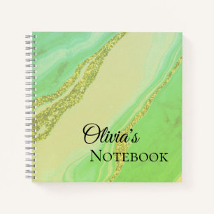 Modern Elegant glittery marble effect Notebook