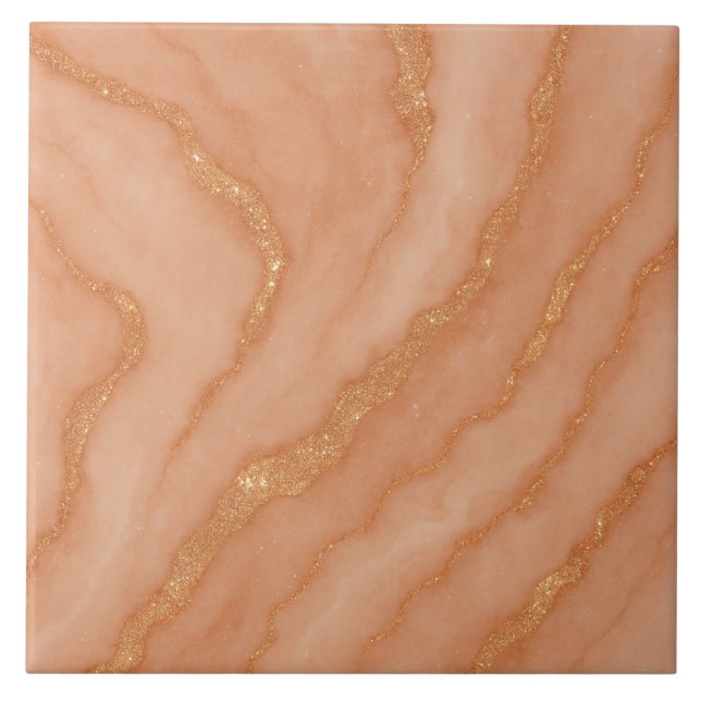 Modern Elegant glittery  marble  effect  Tile (Front)
