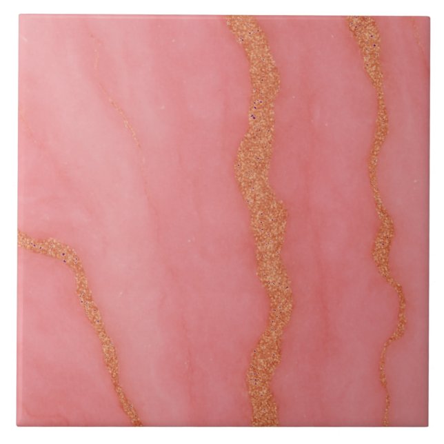 Modern Elegant glittery  marble  effect  Tile (Front)