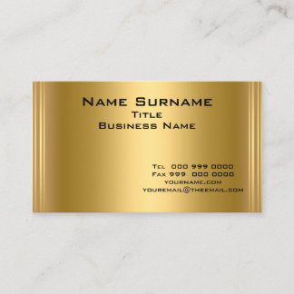 Modern Elegant Gold Business Cards