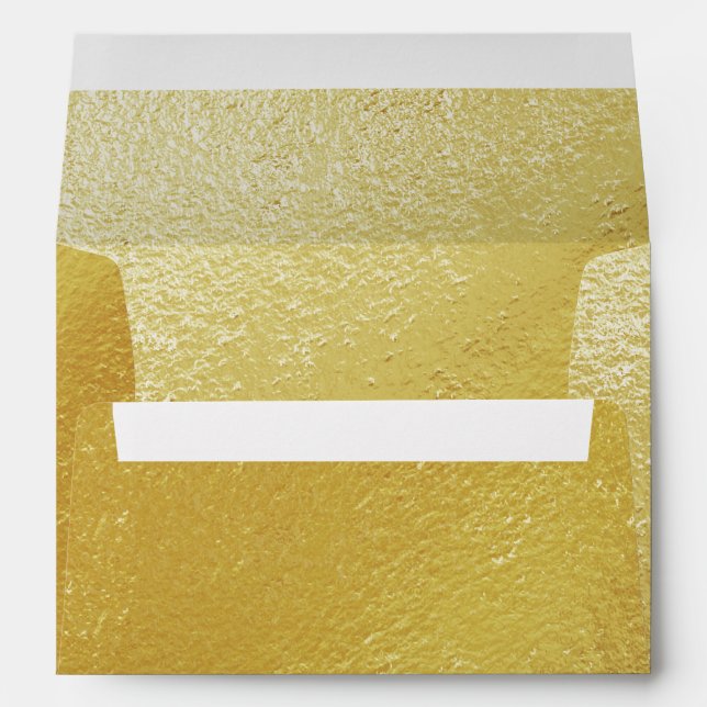 Modern Elegant Gold Foil Envelopes (Back (Bottom))