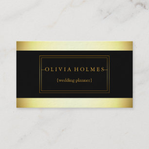 Modern Elegant Gold Foil Metal Professional Busine Business Card