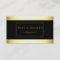 Modern Elegant Gold Foil Metal Professional Busine