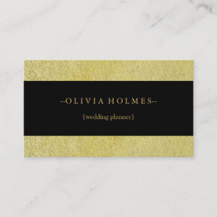 Modern Elegant Gold Foil Metal Professional Busine Business Card