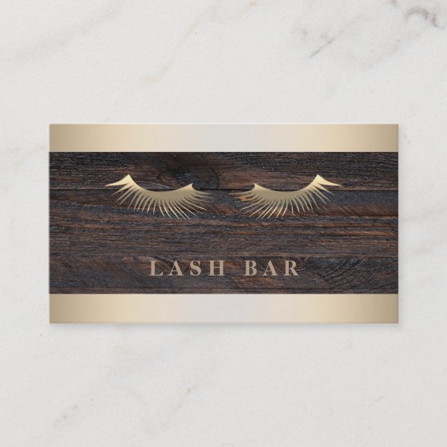 Modern Elegant Gold Foil Metal Professional Business Card (Front)