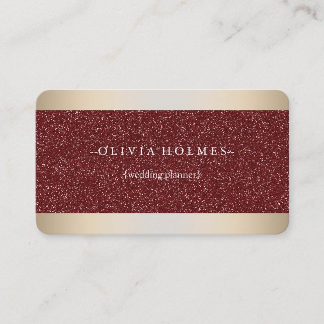 Modern Elegant Gold Foil Metal Professional Business Card (Front)