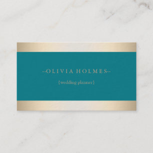 Modern Elegant Gold Foil Metal Professional Business Card