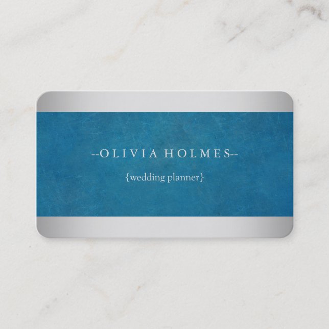 Modern Elegant Gold Foil Metal Professional Business Card (Front)