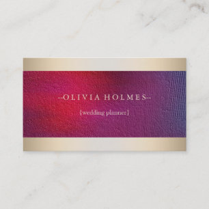 Modern Elegant Gold Foil Metal Professional Business Card