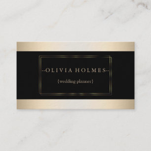 Modern Elegant Gold Foil Metal Professional Business Card